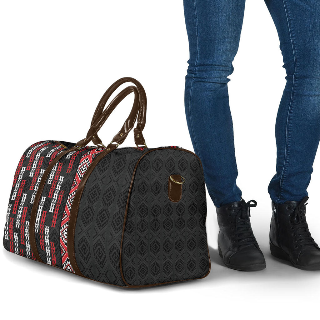 Roimata Toroa Maori Taniko Inspired New Zealand Travel Bag