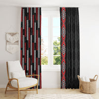 Roimata Toroa Maori Taniko Inspired New Zealand Window Curtain
