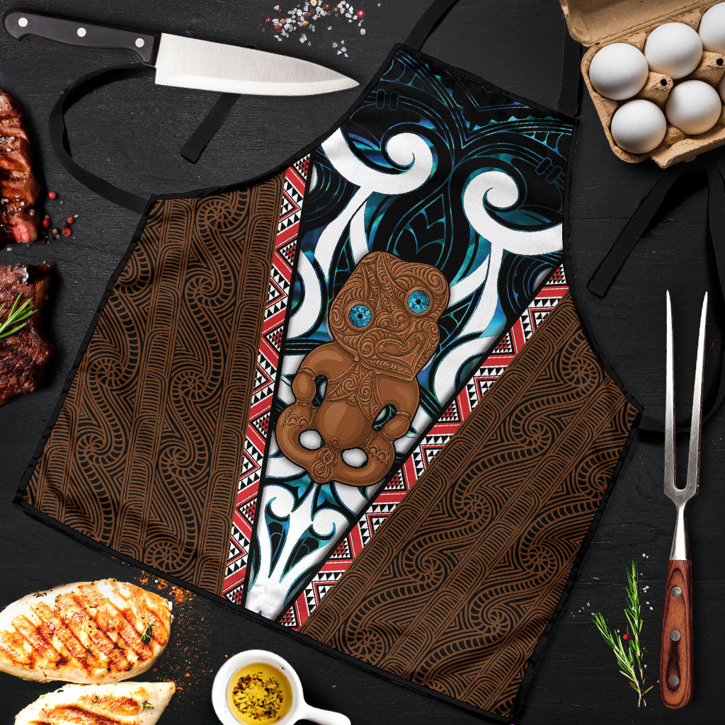 New Zealand Whakairo Apron Tiki Maori Carving Taniko Motifs