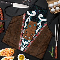 New Zealand Whakairo Apron Tiki Maori Carving Taniko Motifs