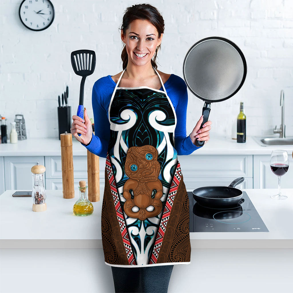 New Zealand Whakairo Apron Tiki Maori Carving Taniko Motifs