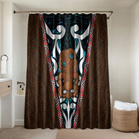 New Zealand Whakairo Bathroom Set Tiki Maori Carving Taniko Motifs