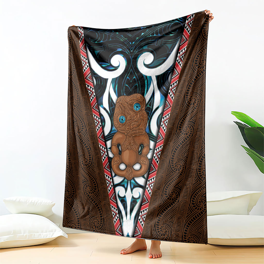 New Zealand Whakairo Blanket Tiki Maori Carving Taniko Motifs