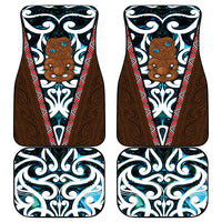 New Zealand Whakairo Car Mats Tiki Maori Carving Taniko Motifs