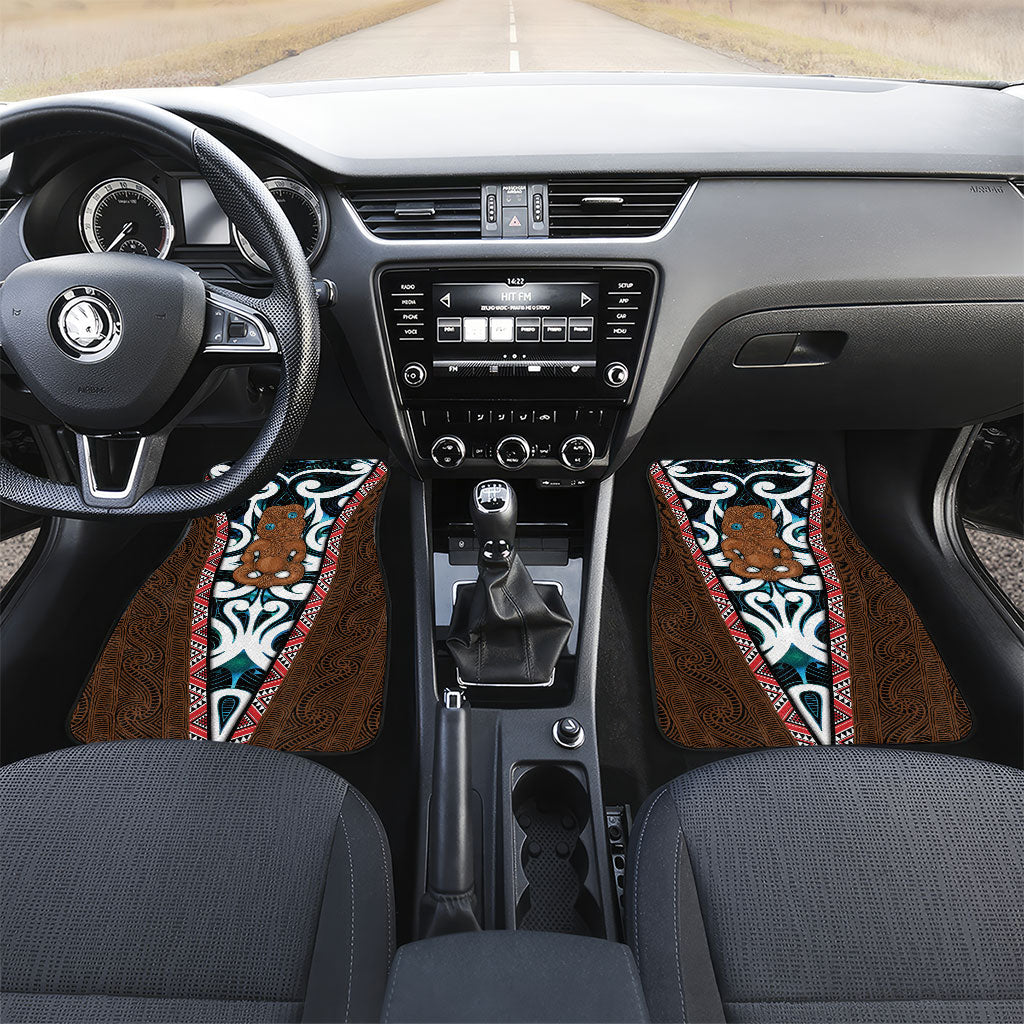New Zealand Whakairo Car Mats Tiki Maori Carving Taniko Motifs