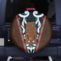New Zealand Whakairo Spare Tire Cover Tiki Maori Carving Taniko Motifs