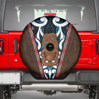 New Zealand Whakairo Spare Tire Cover Tiki Maori Carving Taniko Motifs
