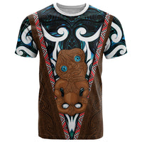 New Zealand Whakairo T Shirt Tiki Maori Carving Taniko Motifs