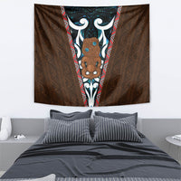 New Zealand Whakairo Tapestry Tiki Maori Carving Taniko Motifs