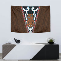 New Zealand Whakairo Tapestry Tiki Maori Carving Taniko Motifs