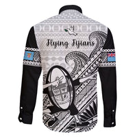 Fiji Tapa Rugby Family Matching Mermaid Dress and Hawaiian Shirt Flying Fijian 2023 World Cup With Dabbing Ball LT14 - Polynesian Pride