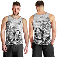 Fiji Tapa Rugby Men Tank Top Flying Fijian 2023 World Cup With Dabbing Ball LT14 - Polynesian Pride