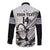 Custom Fiji Tapa Rugby Long Sleeve Button Shirt Flying Fijian 2023 World Cup With Dabbing Ball LT14 - Polynesian Pride