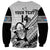 Custom Fiji Tapa Rugby Sweatshirt Flying Fijian 2023 World Cup With Dabbing Ball LT14 - Polynesian Pride