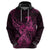 Polynesia Breast Cancer Awareness Hoodie No One Fights Alone Pink Ribbon With Butterfly LT14 - Polynesian Pride