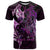 Personalised New Zealand Breast Cancer T Shirt Fight Like A Girl Pink Manaia Fern With Paua Shell LT14 Pink - Polynesian Pride