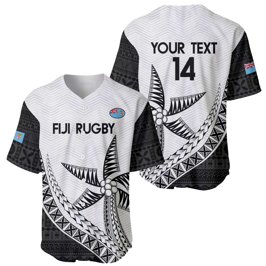 Custom Fiji Rugby Baseball Jersey Go Champions Fijian Tapa Cloth LT14 - Polynesian Pride