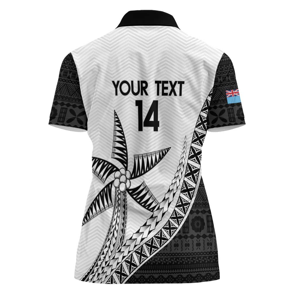 Custom Fiji Rugby Women Polo Shirt Go Champions Fijian Tapa Cloth
