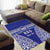Personalised Queen Salote College Area Rug Kolisi Fefine 100th Anniversary Kupesi Blue - Polynesian Pride