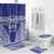 Personalised Queen Salote College Bathroom Set Kolisi Fefine 100th Anniversary Kupesi Blue - Polynesian Pride