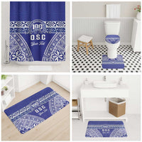 Personalised Queen Salote College Bathroom Set Kolisi Fefine 100th Anniversary Kupesi Blue - Polynesian Pride