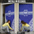 Personalised Queen Salote College Door Cover Kolisi Fefine 100th Anniversary Kupesi Blue - Polynesian Pride