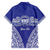 Personalised Queen Salote College Family Matching Off Shoulder Maxi Dress and Hawaiian Shirt Kolisi Fefine 100th Anniversary Kupesi Blue - Polynesian Pride