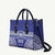 Personalised Queen Salote College Leather Bag Kolisi Fefine 100th Anniversary Kupesi Blue - Polynesian Pride