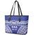 Personalised Queen Salote College Leather Tote Bag Kolisi Fefine 100th Anniversary Kupesi Blue - Polynesian Pride