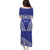 Personalised Queen Salote College Puletasi Kolisi Fefine 100th Anniversary Kupesi Blue - Polynesian Pride