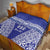 Personalised Queen Salote College Quilt Kolisi Fefine 100th Anniversary Kupesi Blue - Polynesian Pride