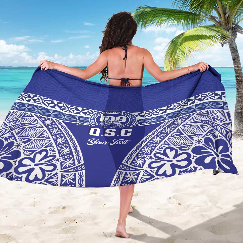 Personalised Queen Salote College Sarong Kolisi Fefine 100th Anniversary Kupesi Blue - Polynesian Pride