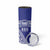 Personalised Queen Salote College Skinny Tumbler Kolisi Fefine 100th Anniversary Kupesi Blue - Polynesian Pride