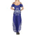 Personalised Queen Salote College Summer Maxi Dress Kolisi Fefine 100th Anniversary Kupesi Blue - Polynesian Pride