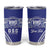 Personalised Queen Salote College Tumbler Cup Kolisi Fefine 100th Anniversary Kupesi Blue - Polynesian Pride