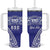 Personalised Queen Salote College Tumbler With Handle Kolisi Fefine 100th Anniversary Kupesi Blue - Polynesian Pride