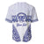 Personalised Queen Salote College Baseball Jersey Kolisi Fefine 100th Anniversary Kupesi White - Polynesian Pride