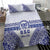 Personalised Queen Salote College Bedding Set Kolisi Fefine 100th Anniversary Kupesi White - Polynesian Pride