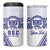 Personalised Queen Salote College 4 in 1 Can Cooler Tumbler Kolisi Fefine 100th Anniversary Kupesi White - Polynesian Pride