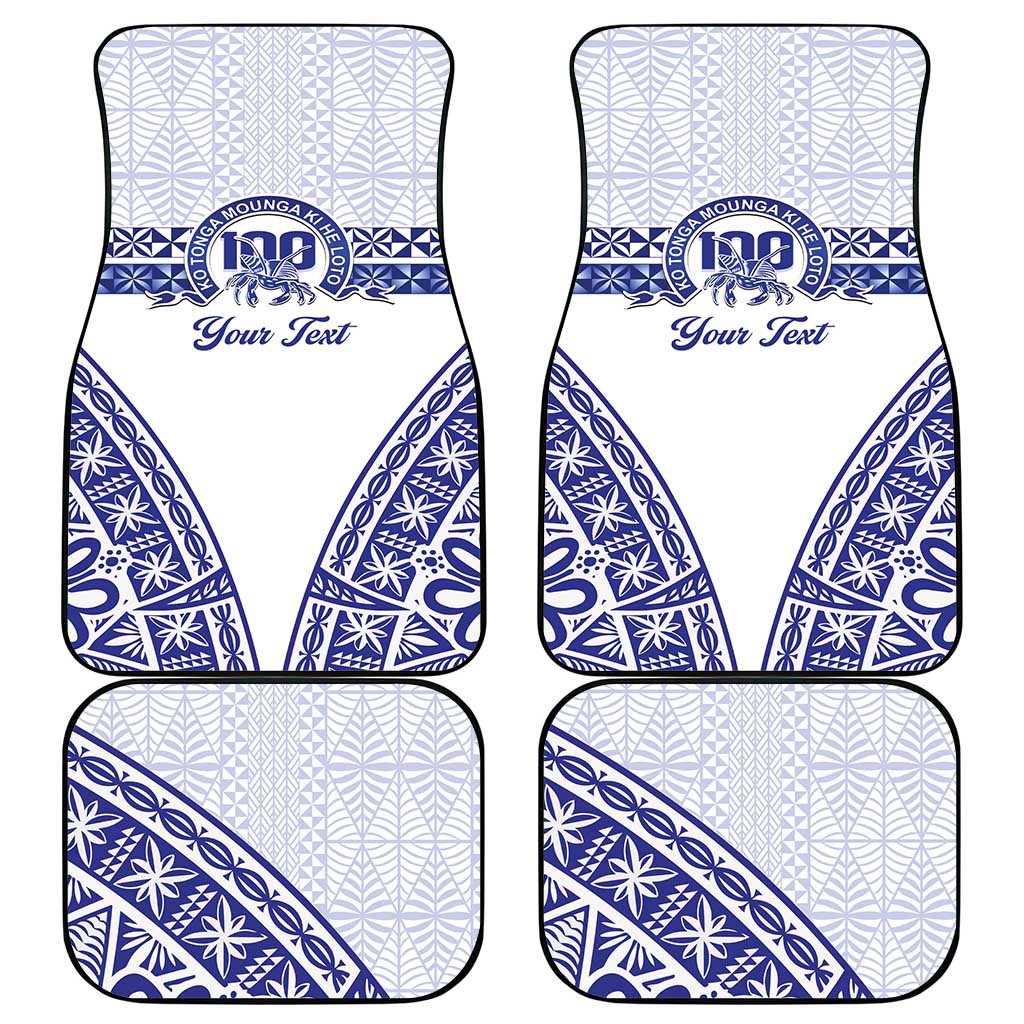 Personalised Queen Salote College Car Mats Kolisi Fefine 100th Anniversary Kupesi White - Polynesian Pride