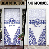 Personalised Queen Salote College Door Cover Kolisi Fefine 100th Anniversary Kupesi White - Polynesian Pride