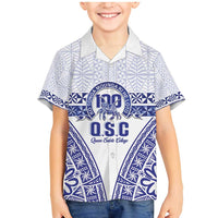 Personalised Queen Salote College Family Matching Mermaid Dress and Hawaiian Shirt Kolisi Fefine 100th Anniversary Kupesi White - Polynesian Pride