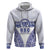 Personalised Queen Salote College Hoodie Kolisi Fefine 100th Anniversary Kupesi White - Polynesian Pride