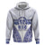Personalised Queen Salote College Hoodie Kolisi Fefine 100th Anniversary Kupesi White - Polynesian Pride