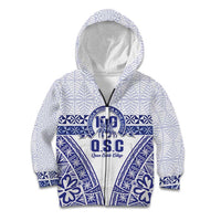 Personalised Queen Salote College Kid Hoodie Kolisi Fefine 100th Anniversary Kupesi White - Polynesian Pride