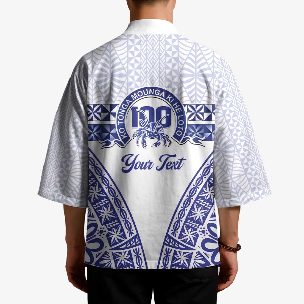 Personalised Queen Salote College Kimono Kolisi Fefine 100th Anniversary Kupesi White - Polynesian Pride