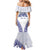 Personalised Queen Salote College Mermaid Dress Kolisi Fefine 100th Anniversary Kupesi White - Polynesian Pride