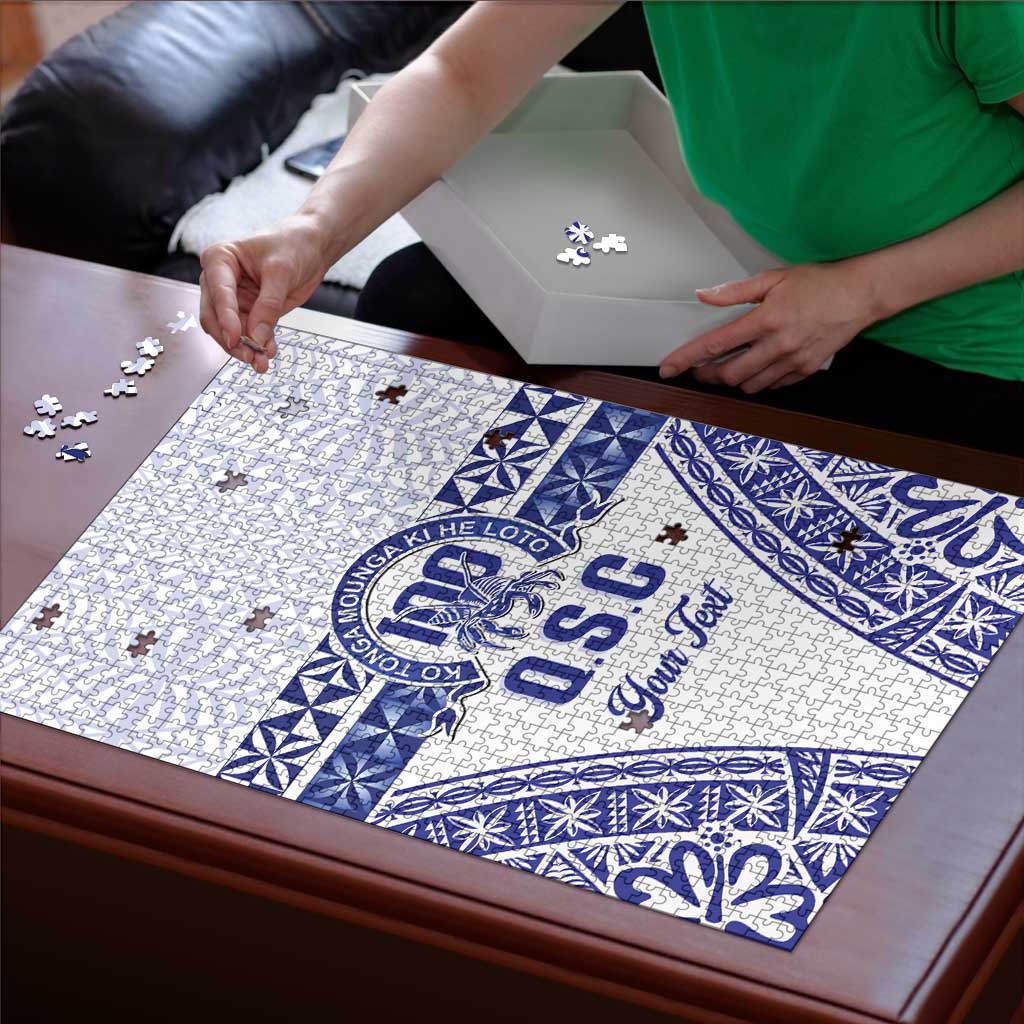 Personalised Queen Salote College Puzzle Kolisi Fefine 100th Anniversary Kupesi White - Polynesian Pride