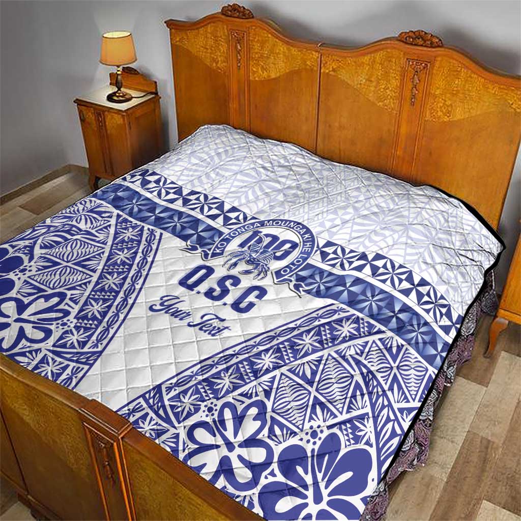 Personalised Queen Salote College Quilt Kolisi Fefine 100th Anniversary Kupesi White - Polynesian Pride