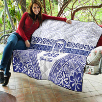 Personalised Queen Salote College Quilt Kolisi Fefine 100th Anniversary Kupesi White - Polynesian Pride